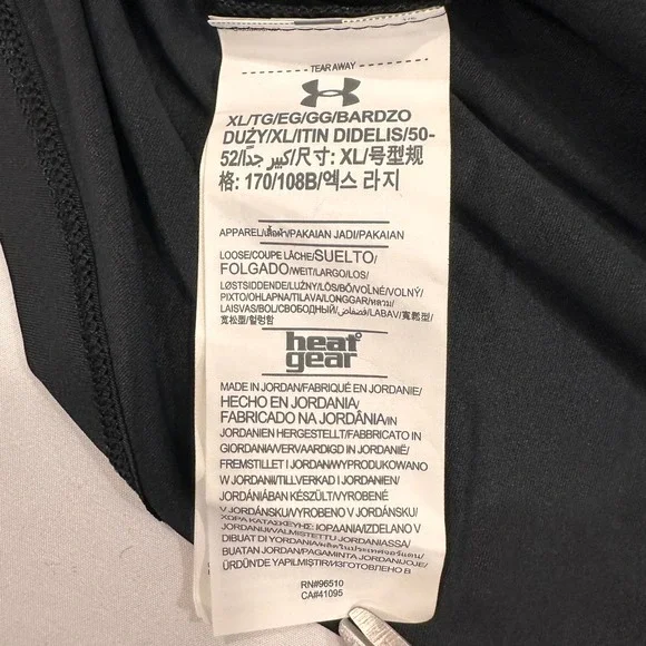 Under Armour HeatGear Racerback Tank Top Women XL Black Mesh Back | Athleisure - Picture 8 of 10